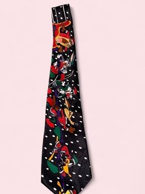 Warner Bros. Looney Tunes Christmas Black Tie